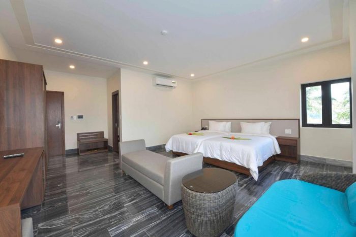 Phòng nghỉ sang trọng tại Cocoland River Beach Resort & Spa