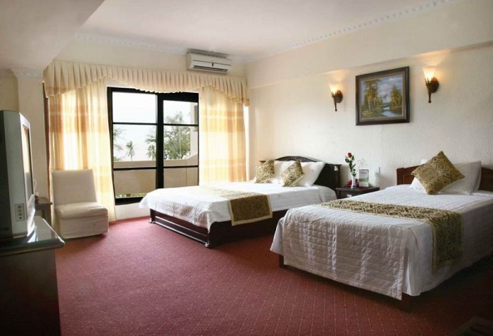 Phòng khách sạn Hanvet được thiết kế theo phong cách trẻ trung, hiện đại với gam màu ấm làm chủ đạo