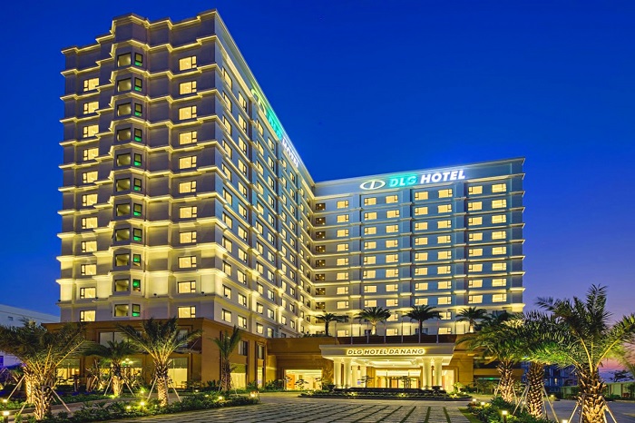 DLG Hotel Da Nang có thiết kế sang trọng, hiện đại với vẻ ngoài lung linh, tráng lệ