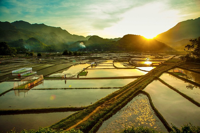 Mai Châu mùa nước đổ càng trở lên lung linh, sắc ảo hơn bao giờ hết