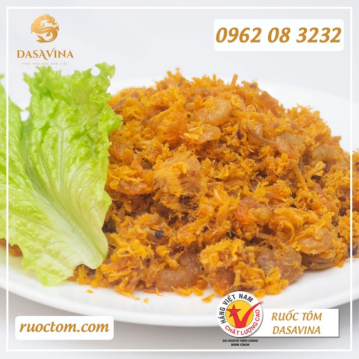 Ruốc tôm Dasavina thơm ngon, chất lượng, đậm đà, cuốn vô cùng