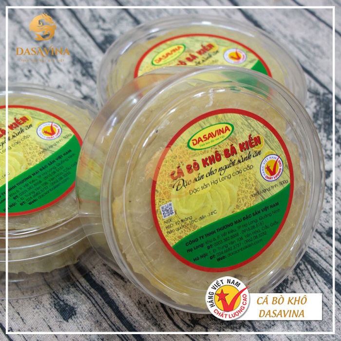 Cá khô bò Bá Kiến được đóng gói tỉ mỉ, đẹp mắt